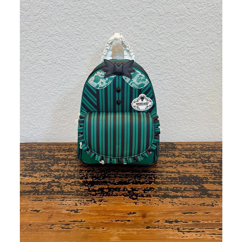 Loungefly Disney Parks 2025 Haunted Mansion Ghost Host Mini Backpack